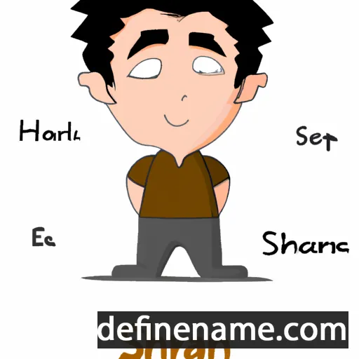 cartoon of the name Sharan