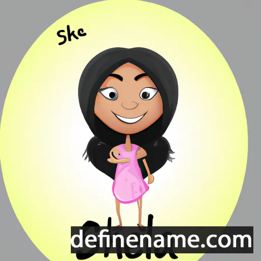 cartoon of the name Sheela