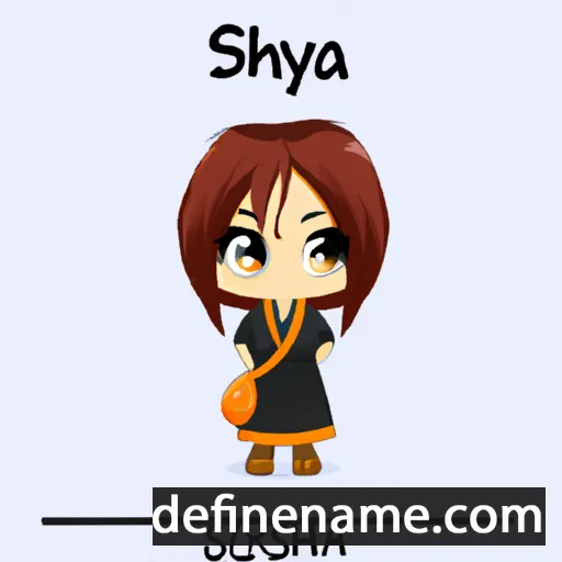 cartoon of the name Shiya