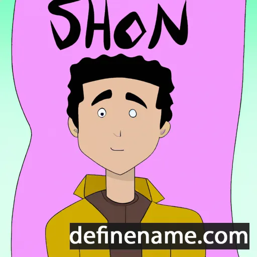 cartoon of the name Shon