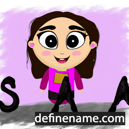 cartoon of the name Sía