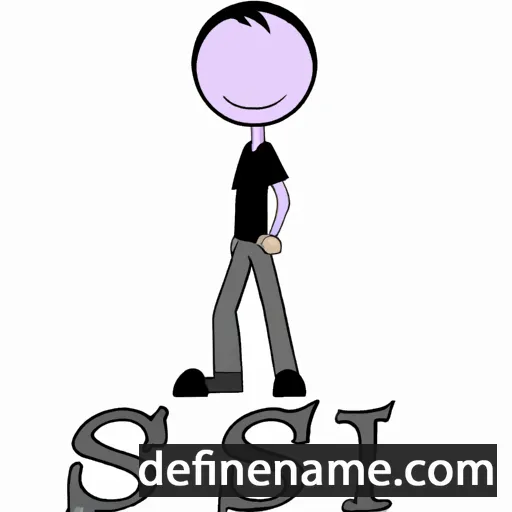 cartoon of the name Si