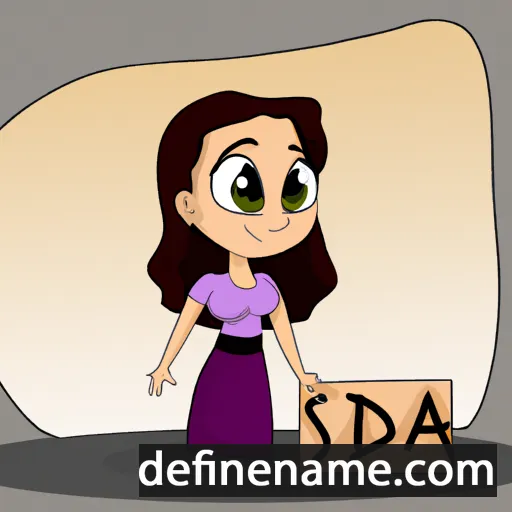 cartoon of the name Sidra