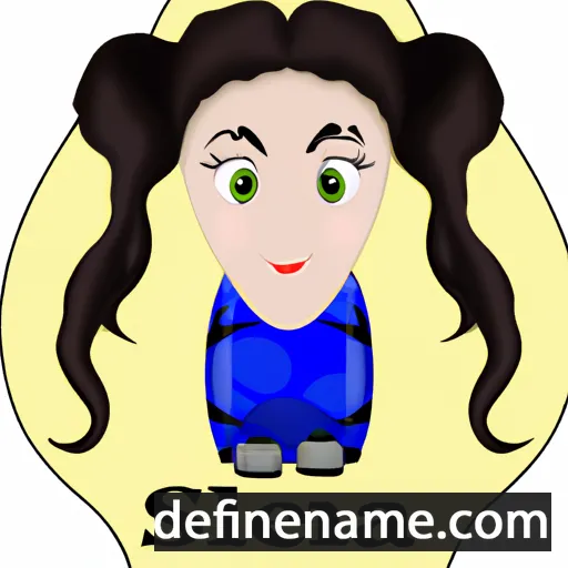 cartoon of the name Silena