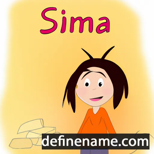 cartoon of the name Sima