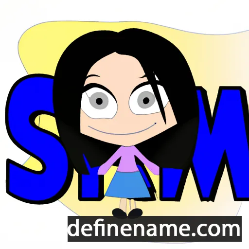 cartoon of the name Sima