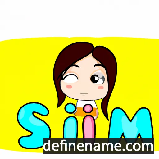 cartoon of the name Simi