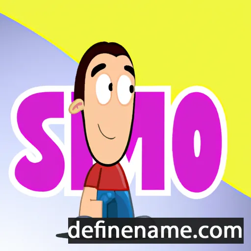 cartoon of the name Simo