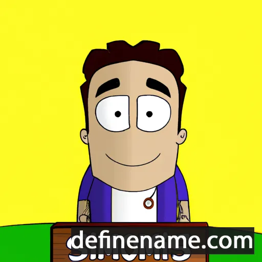 cartoon of the name Simonis