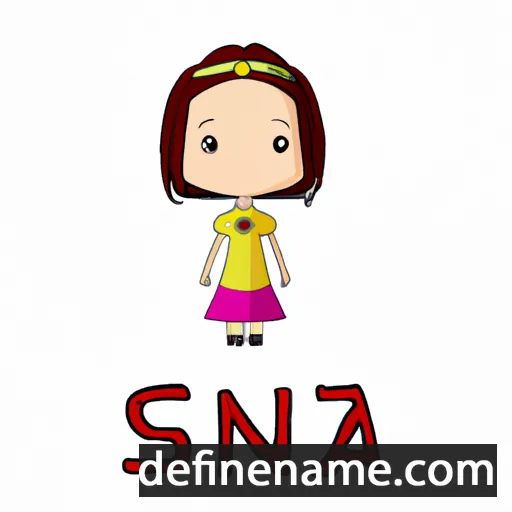 cartoon of the name Sina