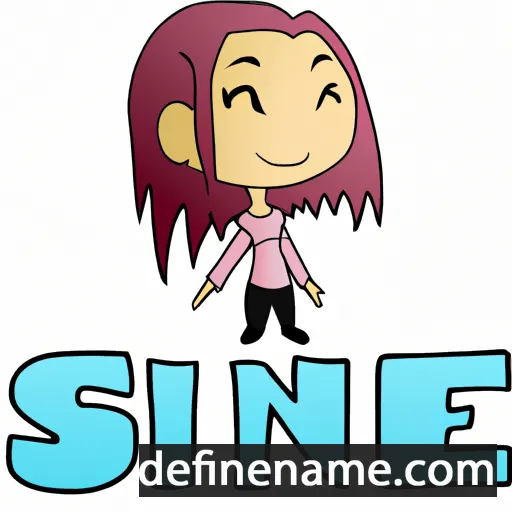 cartoon of the name Sinae