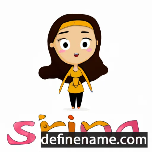 cartoon of the name Sinara