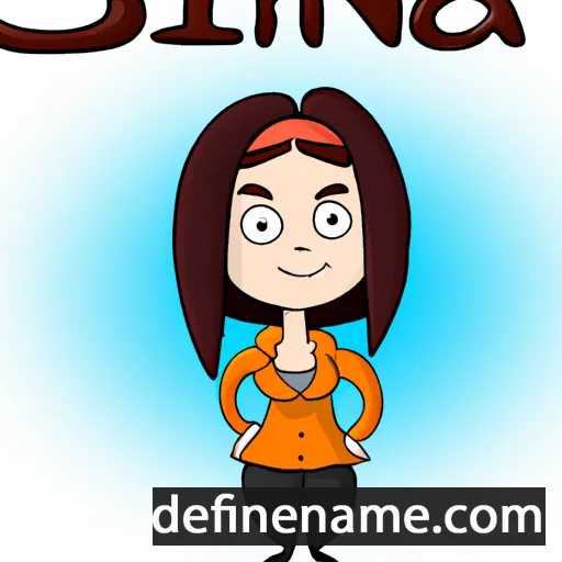 Sinia cartoon