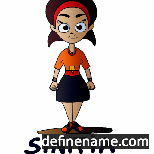 cartoon of the name Sinita