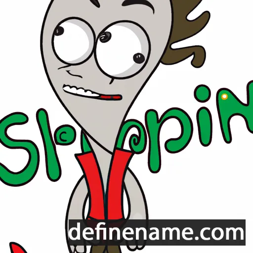 cartoon of the name Siriphon