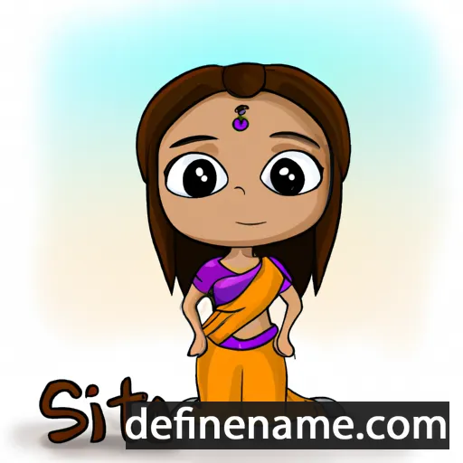 cartoon of the name Sita