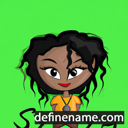 cartoon of the name Siya