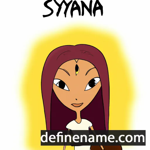 cartoon of the name Siyana