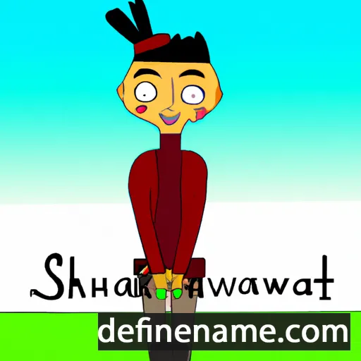 Skawennati cartoon