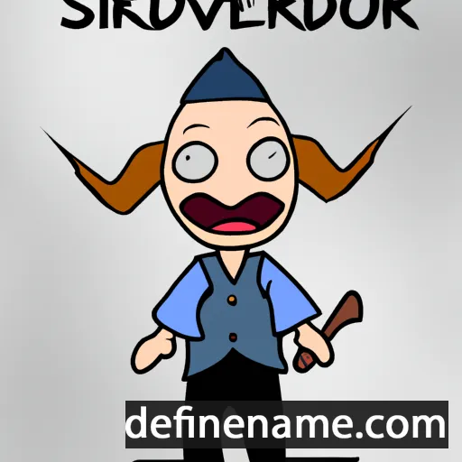 Skjaldvør cartoon