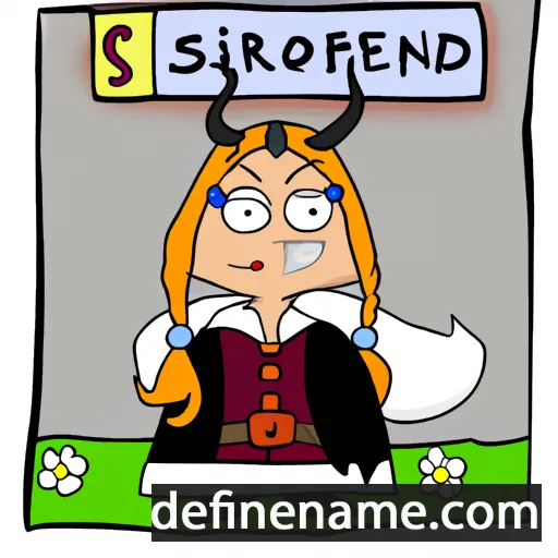 Snjófríðr cartoon