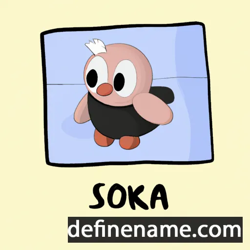 Sójka cartoon