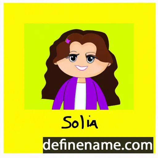 cartoon of the name Solana