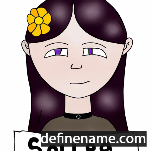 cartoon of the name Solena