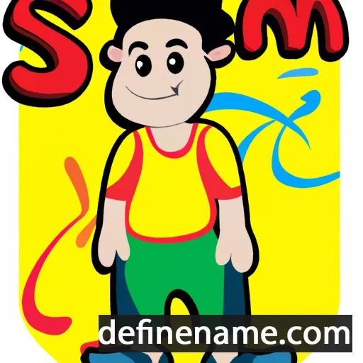 cartoon of the name Som