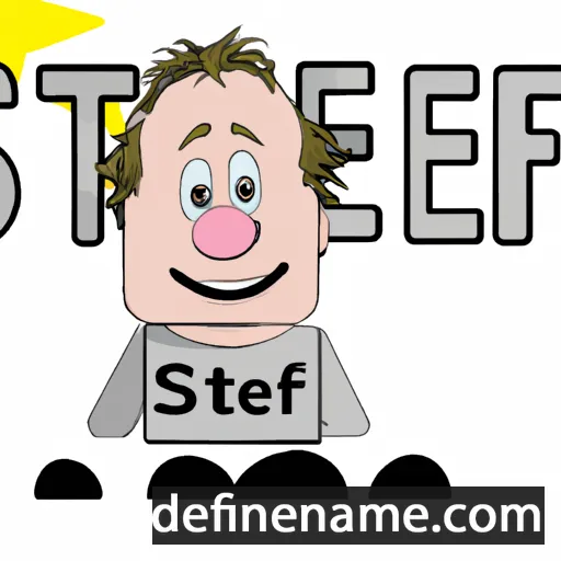 cartoon of the name Stef