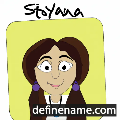 Stoyana cartoon