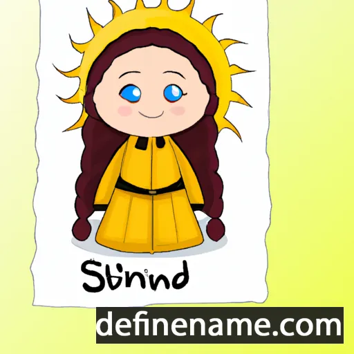 Súnhild cartoon