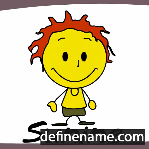 cartoon of the name Sünne