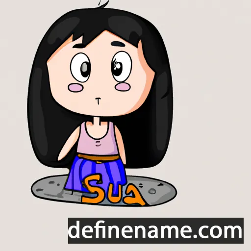 cartoon of the name Sua