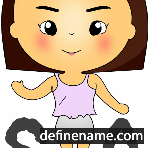 cartoon of the name Sua