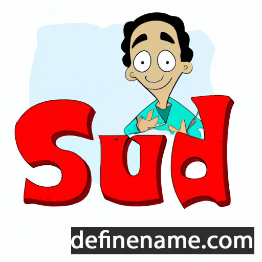 cartoon of the name Sudi