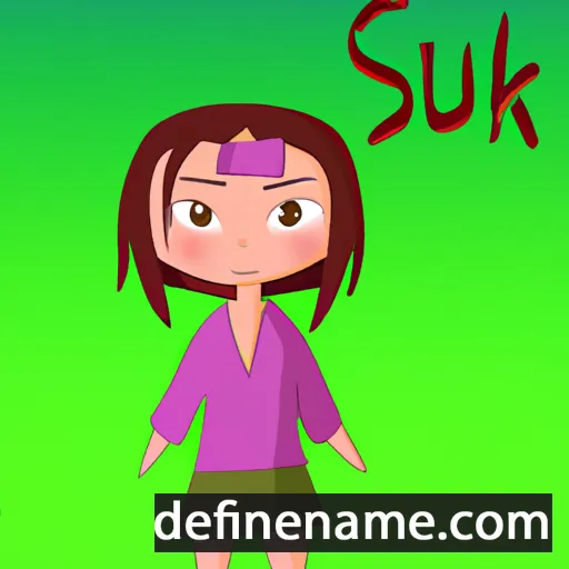 cartoon of the name Suki