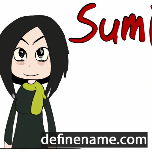 cartoon of the name Sumi