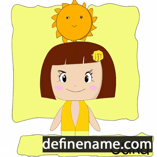 cartoon of the name Suna