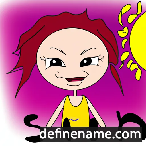 cartoon of the name Suni