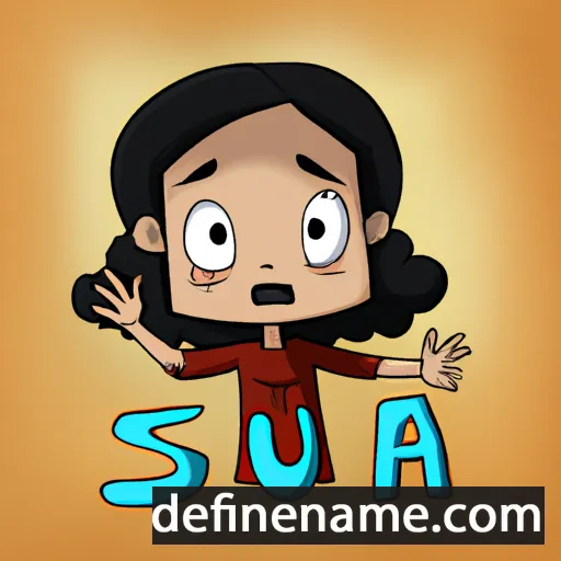 cartoon of the name Sura