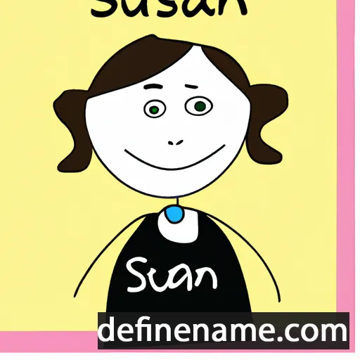 cartoon of the name Susan