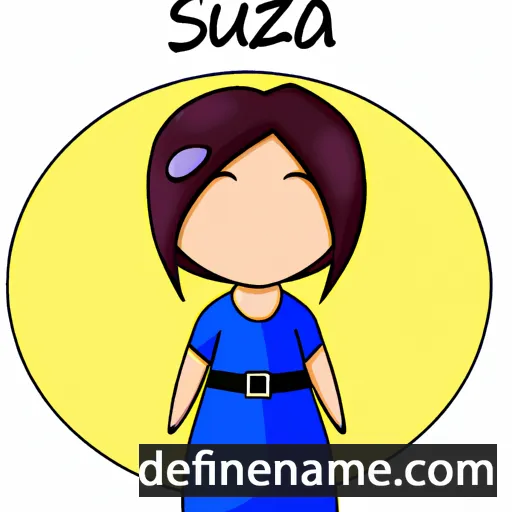 cartoon of the name Suza