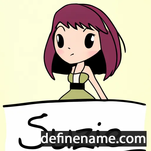 Suzune cartoon