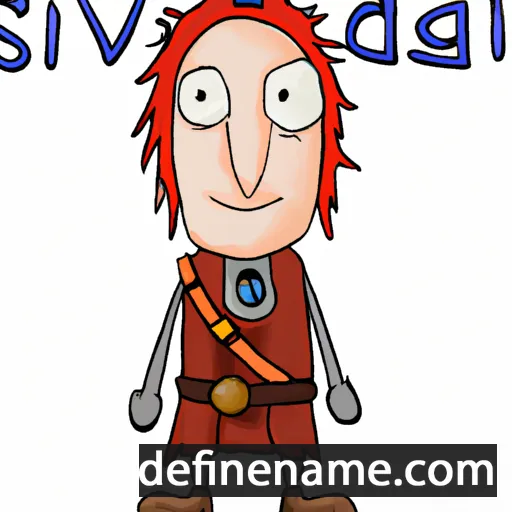 Sveigðir cartoon