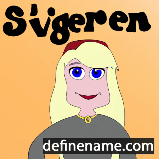 Sveinbjörg cartoon