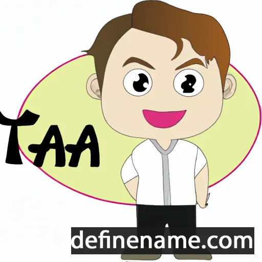 cartoon of the name Taha