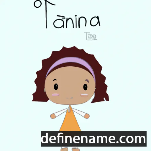 cartoon of the name Taina