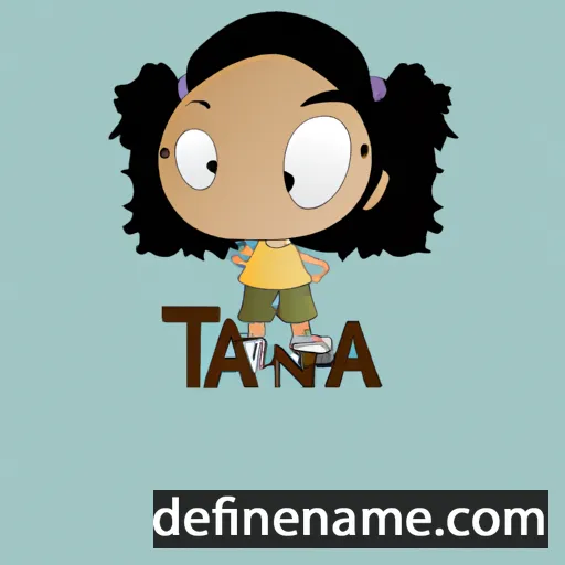 cartoon of the name Taina