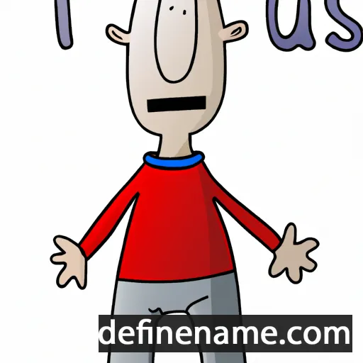 cartoon of the name Tajus